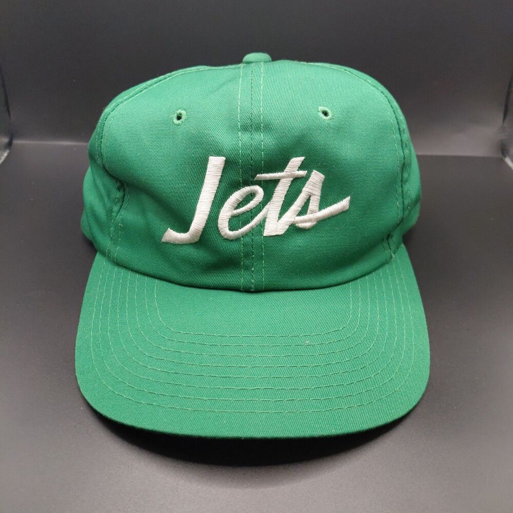 Vintage 90s Sports Specialties The Twill NEW YORK JETS Snapback Hat Cap Green